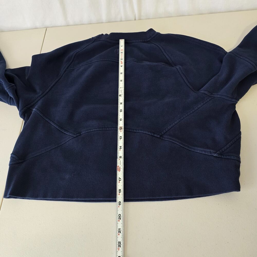 Lululemon Scuba Oversized Pullover Women's M / L Navy Blue - Picture 10 of 12